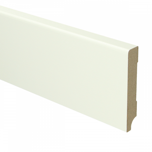 MDF Modern skirting board 120x15 white pre-painted RAL 9010